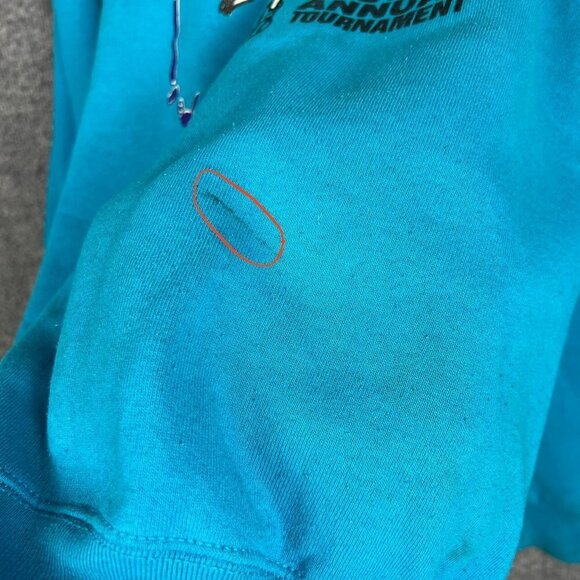 vintage 1995 Play Hard Or Go Home Wa Hoops 5th Annual Tournament Sweatshirt XXL - Picture 4 of 8